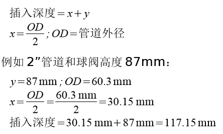 希爾思S401熱式質(zhì)量流量計安裝步驟 請遵守以下安裝步驟，以確保安裝正確。 確定傳感器插入的深度 傳感器的探頭必須插在管道的中心位置，因此探頭測量桿上有一個刻度。為了確保安裝在 正確的位置，請根據(jù)下面的描述計算插入深度 希爾思S401熱式質(zhì)量流量計安裝步驟 替代安裝方法 對于更大的管徑（大于200 mm），傳感器可以選擇插入100 mm作為替代安裝方法。 這就能使一個傳感器用于所有管道尺寸。注意：此種方法需要在自帶顯示器上或通過服務(wù) 軟件進行設(shè)置。 首先請觀察外殼或測量桿上的流量方向標志。它必須 與壓縮空氣或氣體的流動方向一致。 1. 關(guān)閉球閥。 2. 確保連接螺紋完全保護住傳感器探頭。 (如左圖所 示)。 3. 安裝前在流量傳感器的螺紋處墊上“O”型密封圈。 4. 將連接螺紋緊擰在球閥上，并將氣體流動方向與傳 感器設(shè)定方向一致。 5. 打開球閥。 6. 參考測量桿上刻度，輕輕地移動傳感器到確定好的 插入深度。 7. 擰緊鎖緊帽，使流量傳感器不能被管道中的壓力移 動。但不要擰得過緊，要能手動移動傳感器測量桿。 8. 借助于方向?qū)使ぞ?，確保實際的氣體流向與箭頭 方向一致。 傳感器的對準角度偏差不應(yīng)大于± 2° 。 請看下一頁的圖示。 9. 用20 … 30 Nm的力擰緊鎖緊帽。 10.最后請再檢查一遍插入深度。因為氣體壓力較大， 測量桿有時可能被推出來一些。 希爾思S401熱式質(zhì)量流量計安裝步驟 拆卸傳感器 1. 握住流量傳感器。 2. 松開連接螺紋的鎖緊帽。 3. 慢慢拔出測量桿，直到可以讀取刻度上“10”的值。 4. 關(guān)掉球閥。 5. 松開連接螺紋并卸下流量傳感器。 希爾思S401熱式質(zhì)量流量計模擬輸出 該傳感器有一個范圍為4 ... 20 mA的模擬信號輸出。這個輸出范圍可以更改，以匹配所 需的測量范圍。標準的范圍為0 到最大流量。不同尺寸管徑的相應(yīng)流量可以在附錄表中查 看。若需其它的輸出范圍，請聯(lián)系制造商。 希爾思S401熱式質(zhì)量流量計脈沖輸出 該傳感器每計量到一個單位的累積量就發(fā)出一個脈沖。該脈沖輸出可以連接到一個外部脈 沖計數(shù)器來計算累積量。每一秒內(nèi)測量到的立方米數(shù)會被累加起來并在一秒之后輸出。脈 沖長度取決于流量大小。 希爾思S401熱式質(zhì)量流量計出廠前已校準。校準日期印刷在與傳感器一起提供的證書上。傳感器的精度會受現(xiàn) 場條件的制約，如油、高濕度或其他雜質(zhì)會影響校準和精度。我們建議每年與制造商聯(lián)系 校準調(diào)整產(chǎn)品。儀器保修不包括校準服務(wù)。請留意校準證書上最后的校準期限