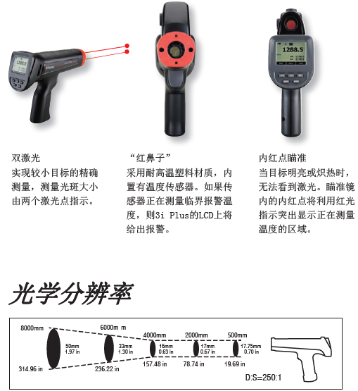 美國雷泰 RAYR3I2ML3+高溫手持式紅外測溫儀