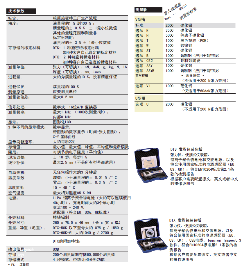 德國施密特schmidt DTS系列張力儀